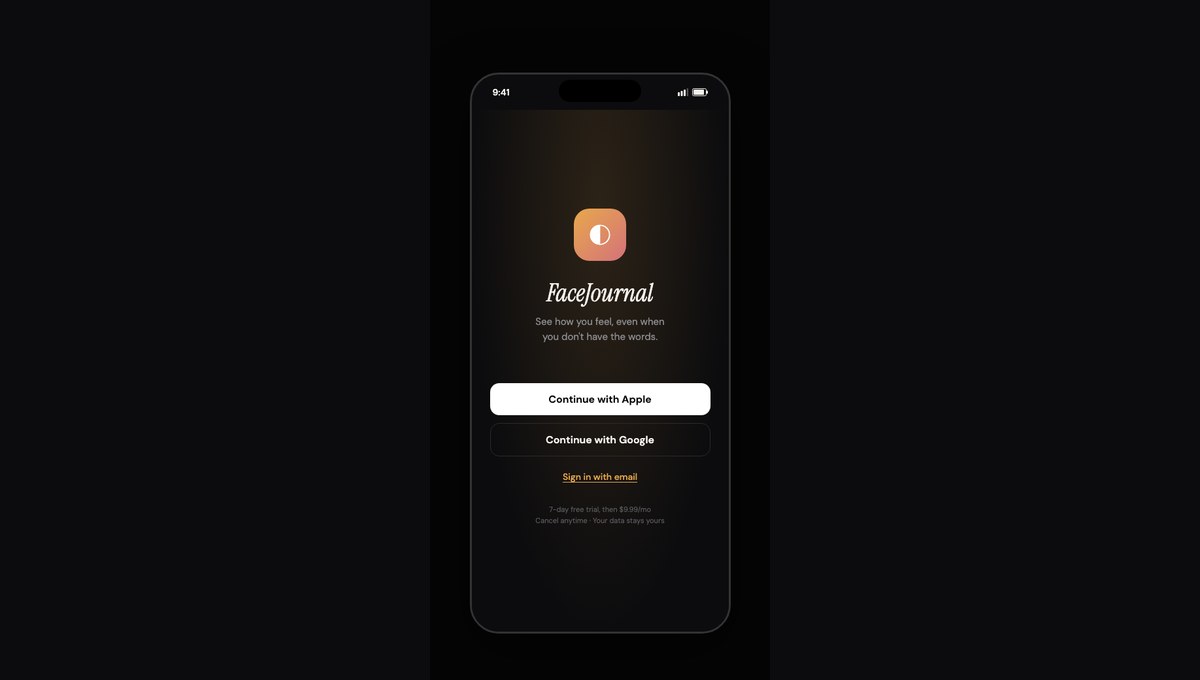 The FaceJournal app